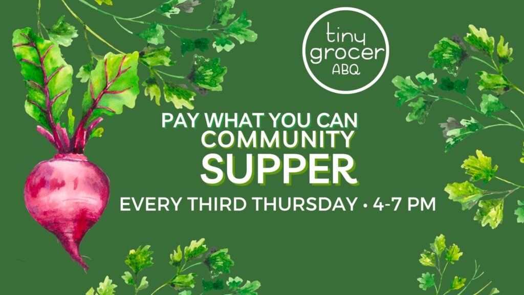 tiny grocer Community Supper